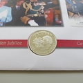 2002 The Queen's Golden Jubilee Silver 50p Pence Coin Cover - Guinea First Day Cover