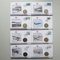 2006 - 2010 History of the Royal Air Force Coin Cover Collection - 39 RAF First Day Covers Set