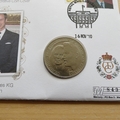 2010 Royal Wedding Prince William & Kate 5 Pounds Coin Cover - First Day Covers Mercury