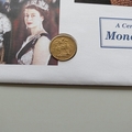 2000 Monarchs of the 20th Century 22ct Full Gold Sovereign Coin Cover - UK First Day Cover