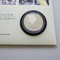 2012 The Diamond Jubilee  Silver Proof 5 Pounds Coin Cover - UK First Day Cover