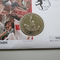 2006 England Football World Cup Crown Coin Cover - UK First Day PNC Cover