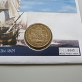 2001 Battle of Trafalgar 5 Pounds Coin Cover - UK First Day PNC Cover