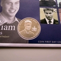 2003 Prince William of Wales 21st Birthday Silver 5 Pounds Coin Cover - UK First Day PNC Cover