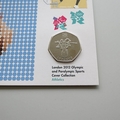 Field Athletics London 2012 Olympics Sports 50p Pence Coin Cover  - Royal Mail
