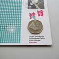 Badminton London 2012 Olympics Sports 50p Pence Coin Cover  - Royal Mail