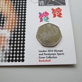 Basketball London 2012 Olympics Sports 50p Pence Coin Cover  - Royal Mail
