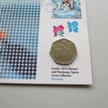 Canoeing London 2012 Olympics Sports 50p Pence Coin Cover  - Royal Mail