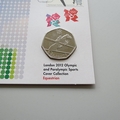 Equestrian London 2012 Olympics Sports 50p Pence Coin Cover  - Royal Mail