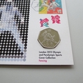 Fencing London 2012 Olympics Sports 50p Pence Coin Cover  - Royal Mail