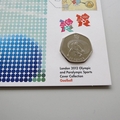 Goalball London 2012 Olympics Sports 50p Pence Coin Cover  - Royal Mail