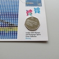 Rowing London 2012 Olympics Sports 50p Pence Coin Cover  - Royal Mail