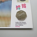 Shooting London 2012 Olympics Sports 50p Pence Coin Cover  - Royal Mail