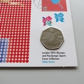 Table Tennis London 2012 Olympics Sports 50p Pence Coin Cover  - Royal Mail