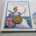 1994 Bank of England 300th Anniversary 2 Pounds Coin Cover - UK First Day Covers