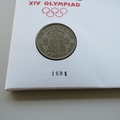 1948 Olympic Games London Half Crown Coin Cover - UK Souvenir Pack