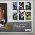 2012 Duke of Cambridge 30th Birthday Silver Proof 5 Pounds Coin Cover - Guernsey First Day Cover