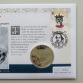 2014 Hamlet by William Shakespeare Silver Proof 5 Pounds Coin Cover - Jersey PNC First Day Cover