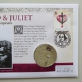 2014 Romeo & Juliet by Shakespeare Silver Proof 5 Pounds Coin Cover - Jersey PNC First Day Cover