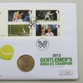 2013 Andy Murray Tennis Singles Champion Silver Medal Cover - UK PNC First Day Cover