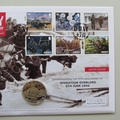 2014 D-Day 70th Anniversary Silver Proof 5 Pounds Coin Cover - Jersey PNC First Day Cover
