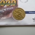 1999 Millennium 2000 5 Dollars Coin Cover - Australia PNC First Day Covers