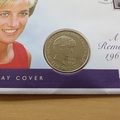 1998 Diana A Life Remembered 5 Pounds Coin Cover - First Day Cover