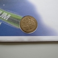 1999 Millennium 2000 5 Pounds Coin Cover - Gibraltar PNC First Day Covers