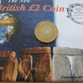 1998 The New British Two Pounds Coin Cover - First Day Cover Mercury