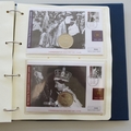 2003 The Queen's Coronation Jubilee Coin Cover Collection - 29 PNC First Day Covers