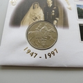 1997 Golden Wedding Anniversary 2000 Shillings Coin Cover - Uganda PNC First Day Covers