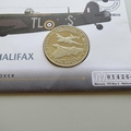 2008 History of the Royal Air Force Handley Page Halifax 1 Dollar Coin Cover - UK PNC First Day Covers