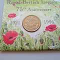 1996 Royal British Legion 75th Anniversary 2 Pounds Coin Cover - First Day Covers Mercury