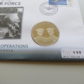 2010 History of the RAF Fighter Command Operations 5 Pounds Coin Cover - Grenada PNC First Day Covers