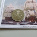 2004 Nelson's Flagship HMS Victory Crown Coin Cover - UK PNC First Day Covers