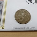 1995 Sherlock Holmes The Final Problem 1 Crown Coin Cover - First Day Covers by Mercury
