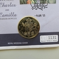 2005 HRH Prince Charles & Camilla Royal Wedding Medal Cover - UK PNC First Day Covers