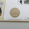 1995 Sherlock Holmes Reigate Squire 1 Crown Coin Cover - First Day Covers by Mercury