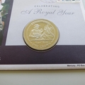 2006 Celebrating A Royal Year Royal Visits Crown Coin Cover - Solomon Islands FDC's