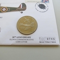 2007 Battle of Britain 50th Anniversary Spitfire Crown Coin Cover - UK PNC First Day Covers