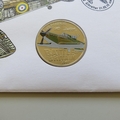 2010 Battle of Britain 70th Anniversary Boulton Paul Defiant 5 Pounds Coin Cover - Gibraltar FDC