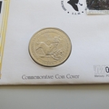 1995 Sherlock Holmes Hounds of Baskervilles Crown Coin Cover - First Day Covers by Mercury