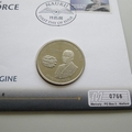 2008 History of the RAF Frank Whittle 5 Pounds Coin Cover - Nauru PNC First Day Covers