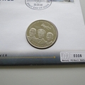 2008 History of the RAF Guy Gibson 5 Pounds Coin Cover - Solomon IslandsPNC First Day Covers