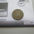 2010 History of the RAF Record Breaking Bombers Crown Coin Cover - Guyana PNC First Day Covers