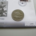 2010 History of the RAF D-Day Invasion Crown Coin Cover - Liberia PNC First Day Covers