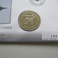 2010 History of the RAF Hawker Siddeley Crown Coin Cover - Dominica PNC First Day Covers