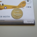 2008 History of the RAF De Havilland Tiger Moth Dollar Coin Cover - UK PNC First Day Covers