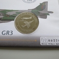 2008 History of the RAF Hawker Harrier GR3 Crown Coin Cover - Kiribati PNC First Day Covers