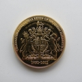 2012 The Queen's Diamond Jubilee Gold Plated Medal - Trooping the Colour